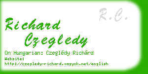 richard czegledy business card